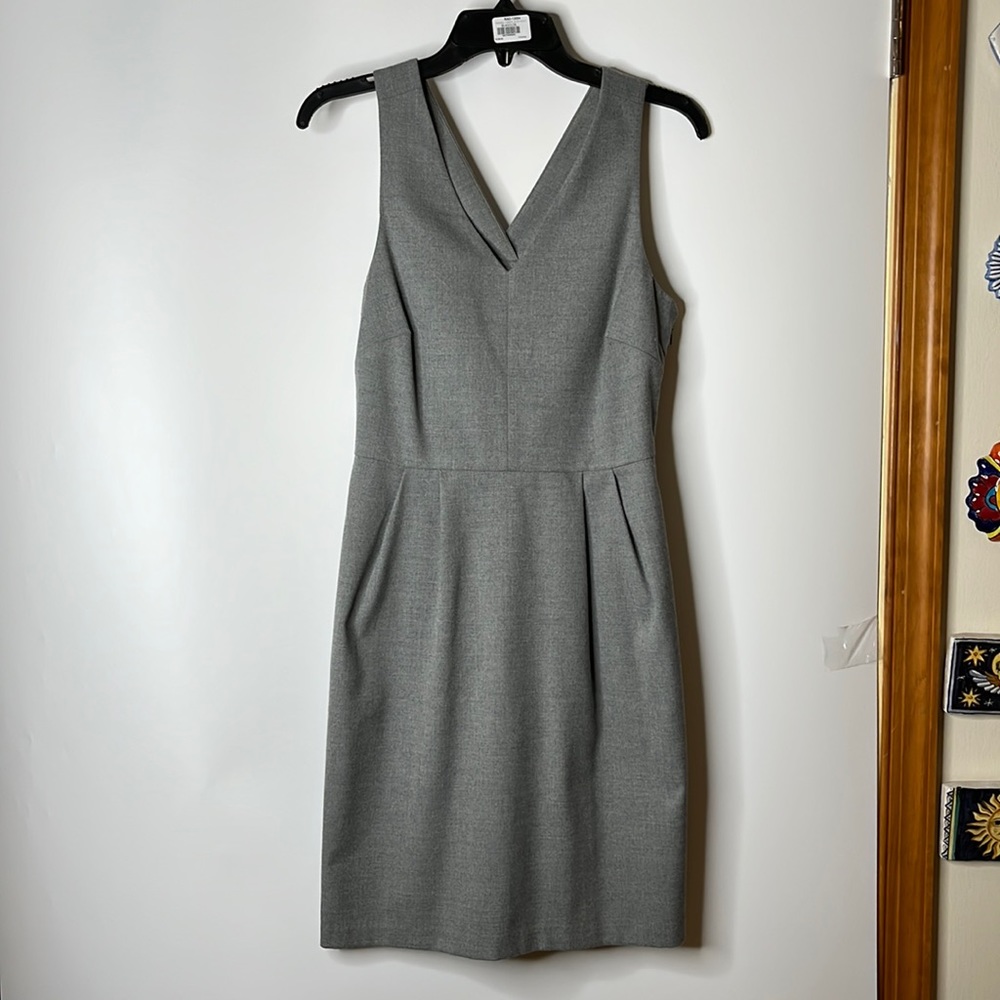 Banana Republic Womens Dress Bow Gray Straps 4P Petite